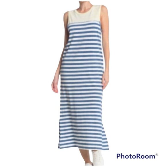 Current/Elliott Dresses & Skirts - Current/Elliott The Perfect Muscle Tee striped Maxi Dress Size 3 (Large) NEW